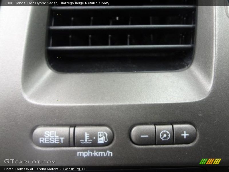 Borrego Beige Metallic / Ivory 2008 Honda Civic Hybrid Sedan