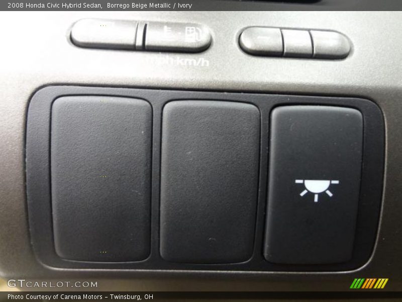 Borrego Beige Metallic / Ivory 2008 Honda Civic Hybrid Sedan