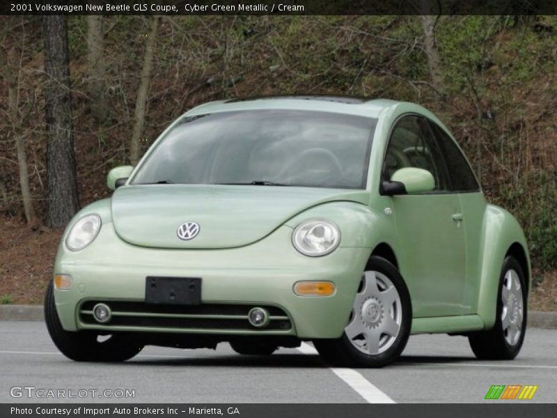 Cyber Green Metallic / Cream 2001 Volkswagen New Beetle GLS Coupe
