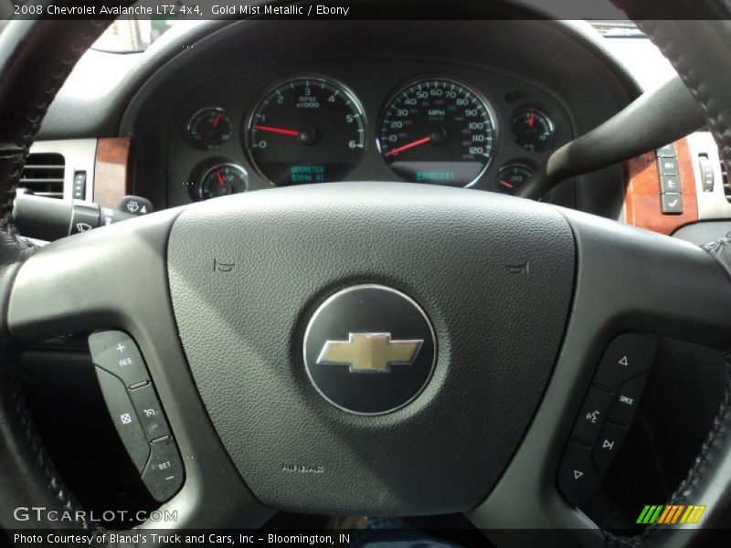Gold Mist Metallic / Ebony 2008 Chevrolet Avalanche LTZ 4x4