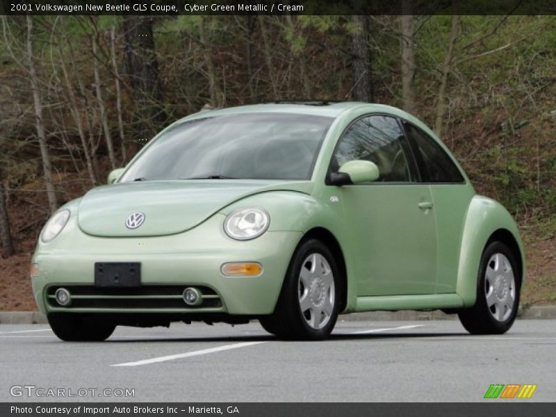 Cyber Green Metallic / Cream 2001 Volkswagen New Beetle GLS Coupe