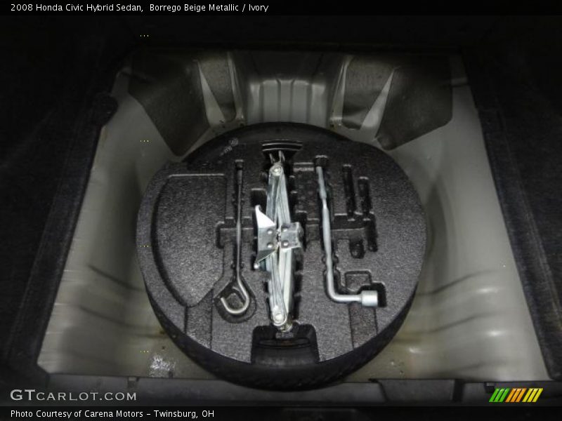 Borrego Beige Metallic / Ivory 2008 Honda Civic Hybrid Sedan