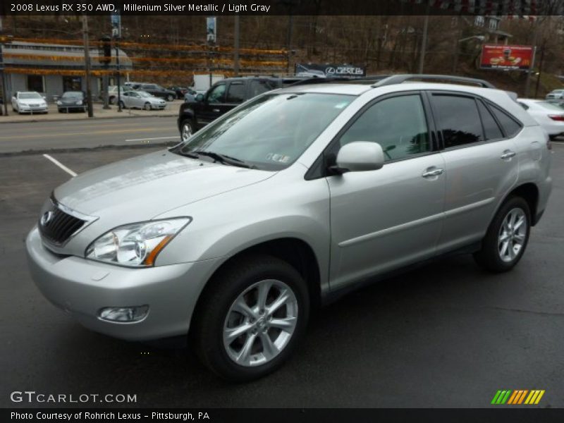 Millenium Silver Metallic / Light Gray 2008 Lexus RX 350 AWD