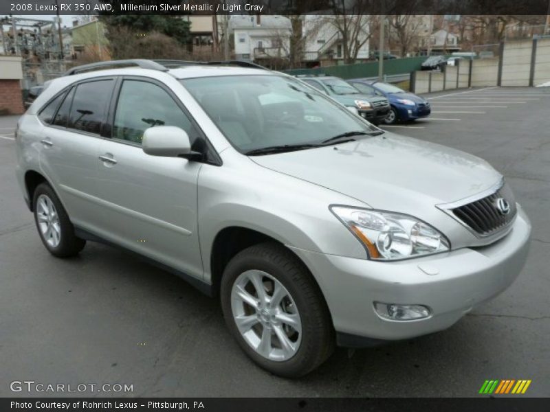 Millenium Silver Metallic / Light Gray 2008 Lexus RX 350 AWD