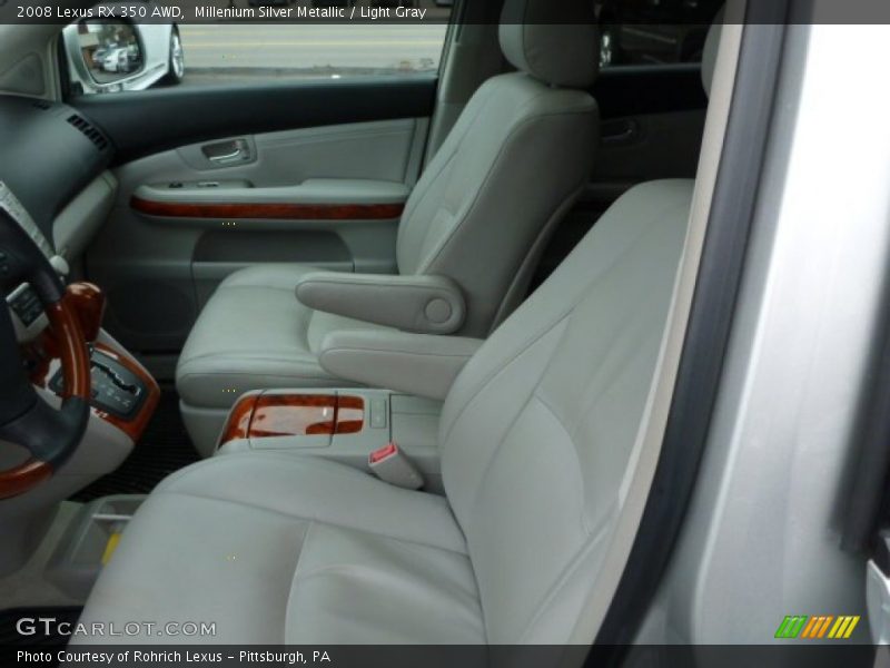 Millenium Silver Metallic / Light Gray 2008 Lexus RX 350 AWD