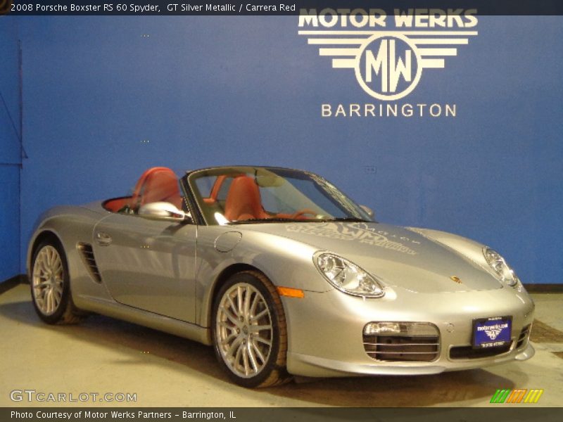 GT Silver Metallic / Carrera Red 2008 Porsche Boxster RS 60 Spyder