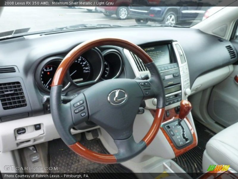 Millenium Silver Metallic / Light Gray 2008 Lexus RX 350 AWD