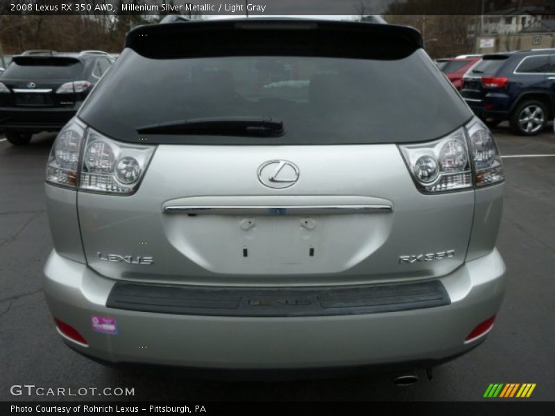 Millenium Silver Metallic / Light Gray 2008 Lexus RX 350 AWD