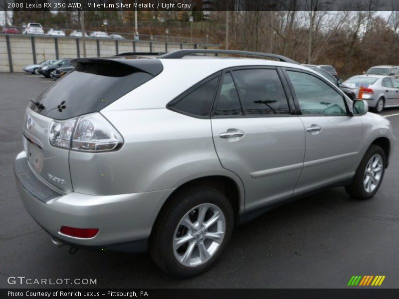 Millenium Silver Metallic / Light Gray 2008 Lexus RX 350 AWD