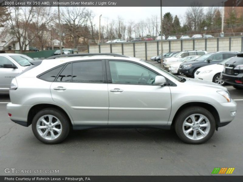 Millenium Silver Metallic / Light Gray 2008 Lexus RX 350 AWD