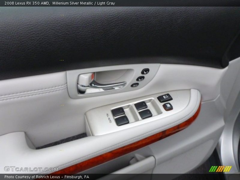Millenium Silver Metallic / Light Gray 2008 Lexus RX 350 AWD