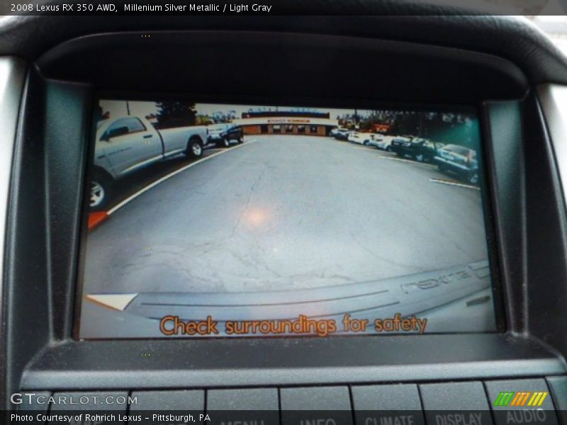 Millenium Silver Metallic / Light Gray 2008 Lexus RX 350 AWD