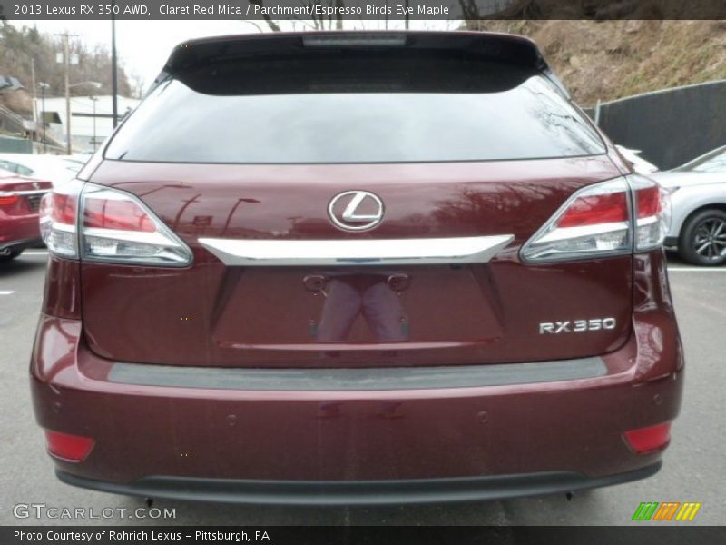 Claret Red Mica / Parchment/Espresso Birds Eye Maple 2013 Lexus RX 350 AWD