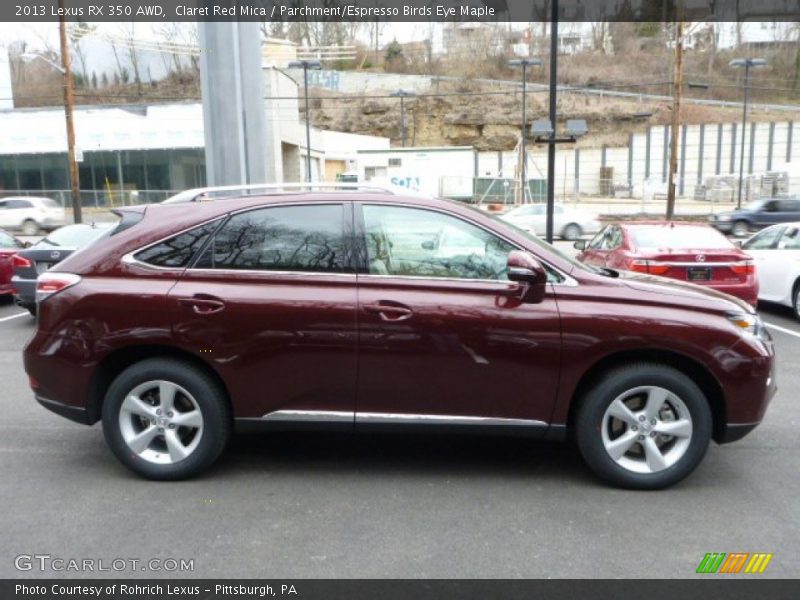 Claret Red Mica / Parchment/Espresso Birds Eye Maple 2013 Lexus RX 350 AWD