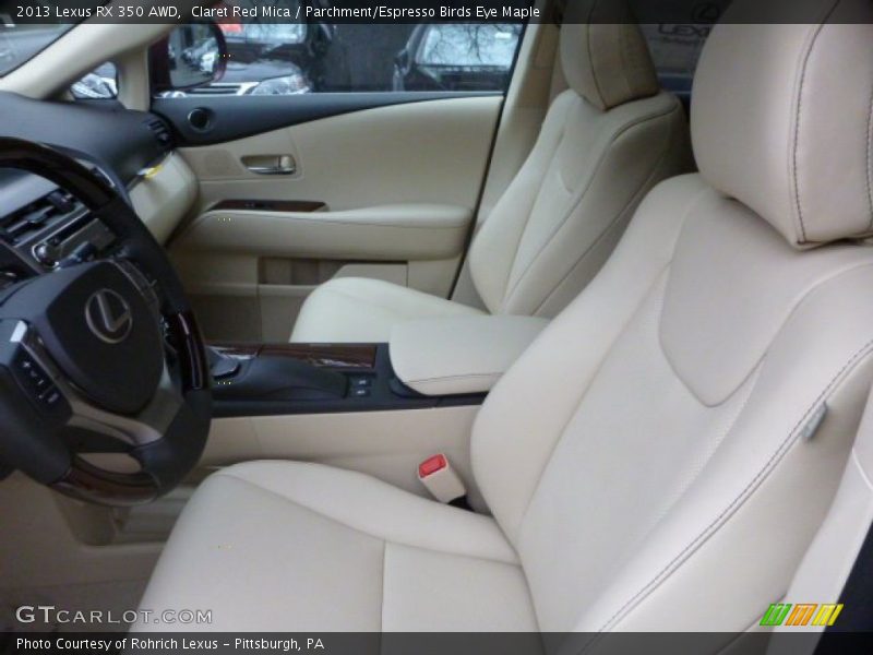 Claret Red Mica / Parchment/Espresso Birds Eye Maple 2013 Lexus RX 350 AWD