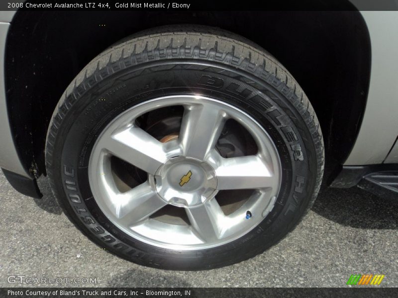 Gold Mist Metallic / Ebony 2008 Chevrolet Avalanche LTZ 4x4
