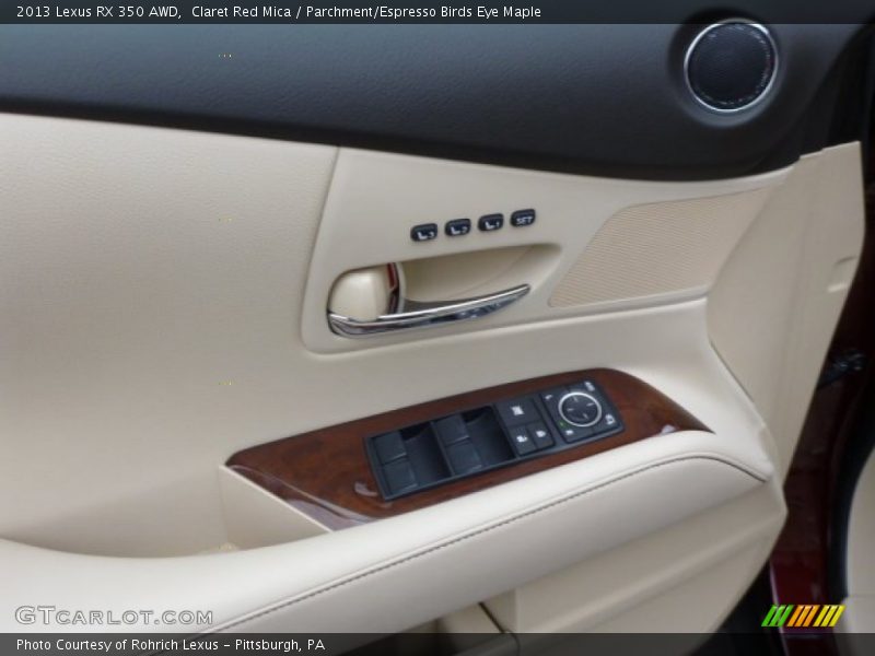 Claret Red Mica / Parchment/Espresso Birds Eye Maple 2013 Lexus RX 350 AWD