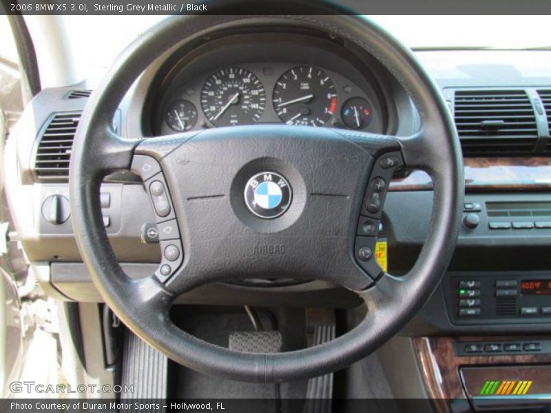 Sterling Grey Metallic / Black 2006 BMW X5 3.0i