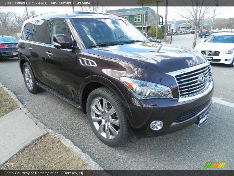 Dark Currant / Graphite 2011 Infiniti QX 56 4WD