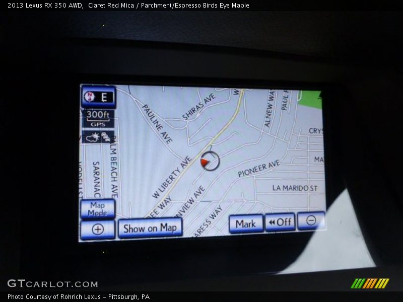 Claret Red Mica / Parchment/Espresso Birds Eye Maple 2013 Lexus RX 350 AWD