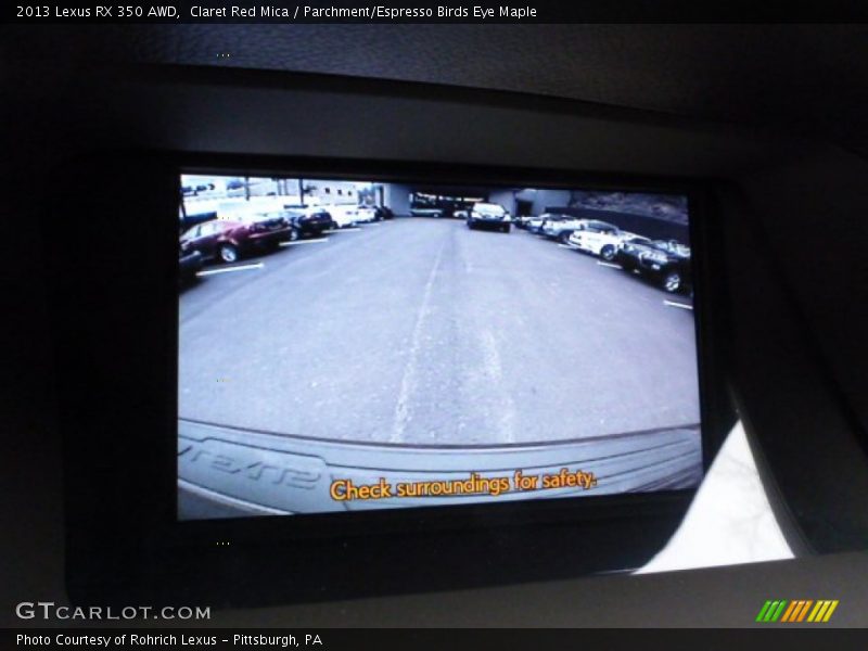 Claret Red Mica / Parchment/Espresso Birds Eye Maple 2013 Lexus RX 350 AWD