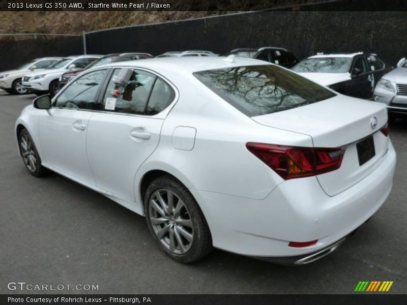 Starfire White Pearl / Flaxen 2013 Lexus GS 350 AWD