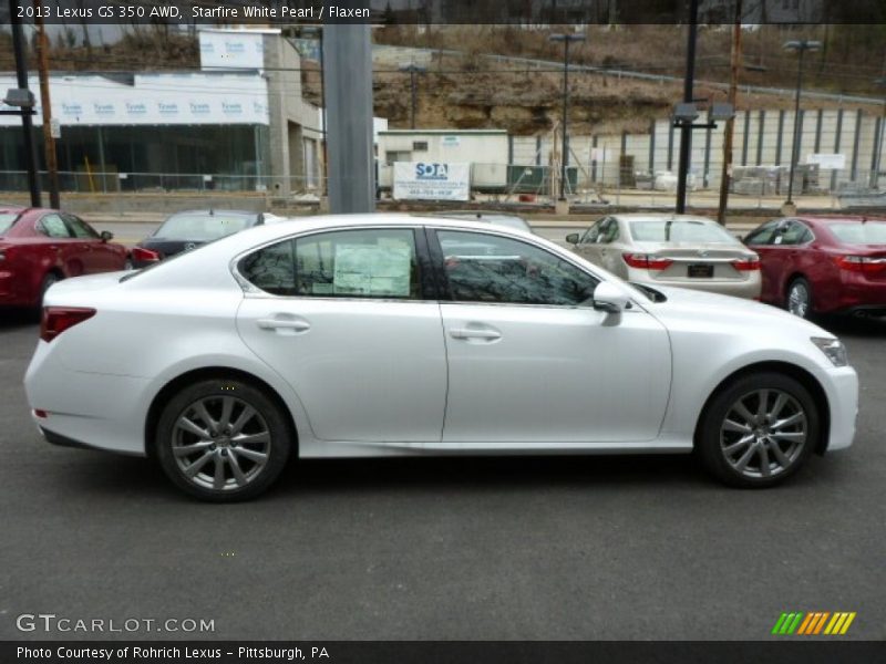 Starfire White Pearl / Flaxen 2013 Lexus GS 350 AWD