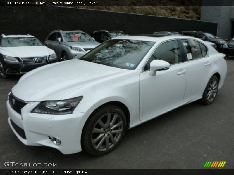 Starfire White Pearl / Flaxen 2013 Lexus GS 350 AWD