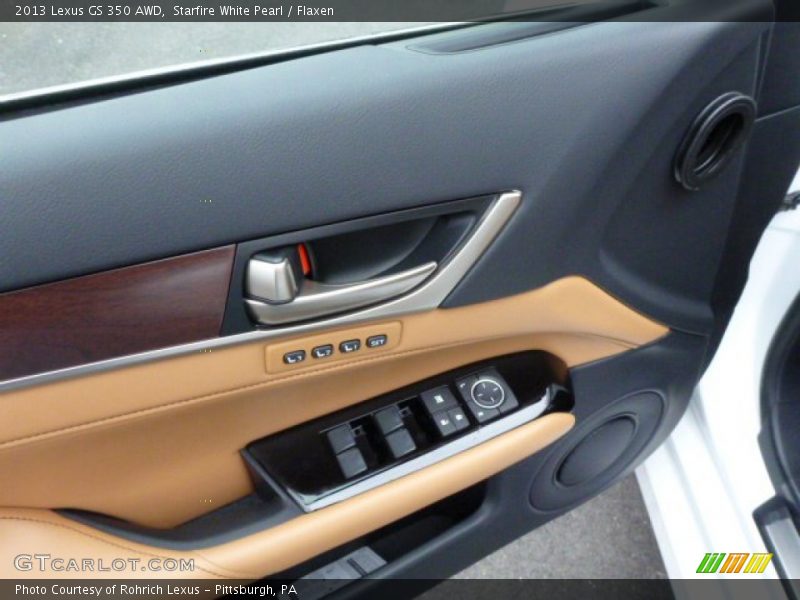 Starfire White Pearl / Flaxen 2013 Lexus GS 350 AWD