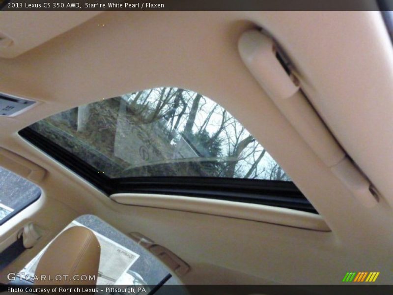 Starfire White Pearl / Flaxen 2013 Lexus GS 350 AWD