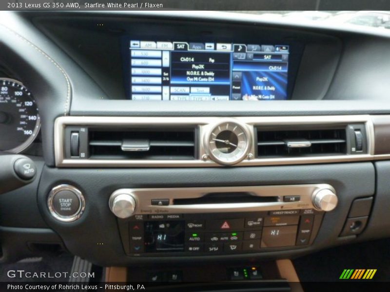 Starfire White Pearl / Flaxen 2013 Lexus GS 350 AWD