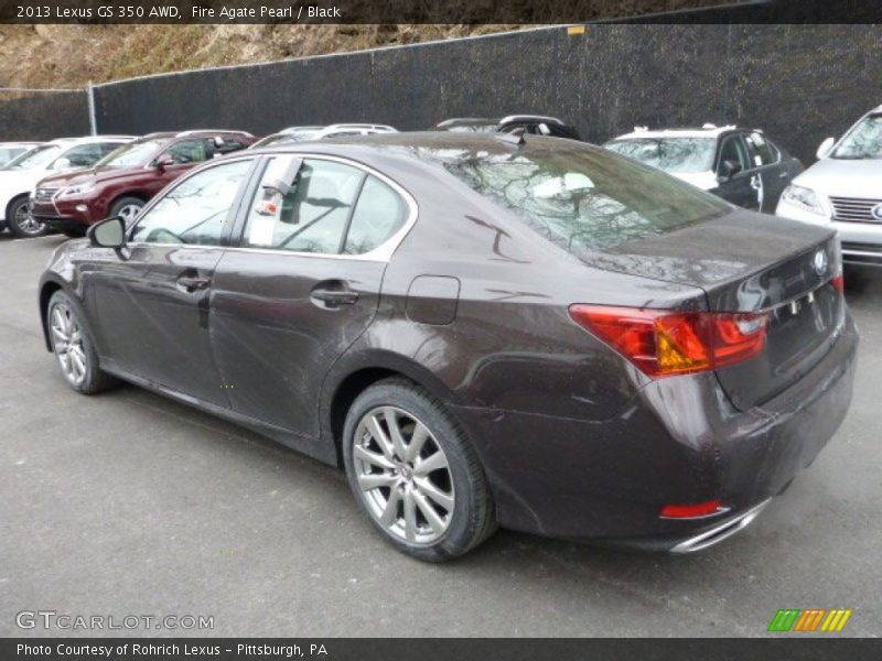 Fire Agate Pearl / Black 2013 Lexus GS 350 AWD
