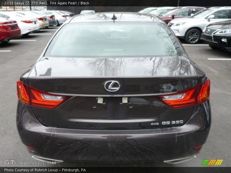 Fire Agate Pearl / Black 2013 Lexus GS 350 AWD