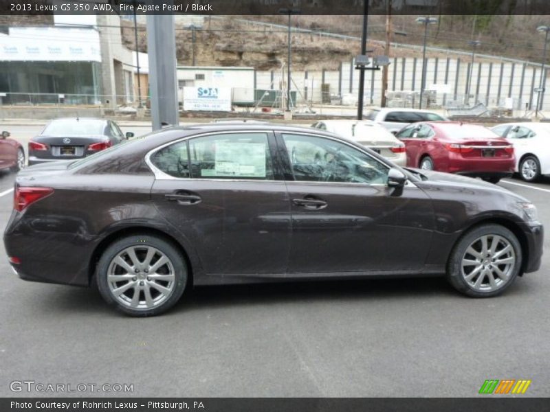 Fire Agate Pearl / Black 2013 Lexus GS 350 AWD