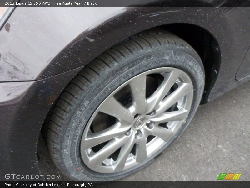 Fire Agate Pearl / Black 2013 Lexus GS 350 AWD