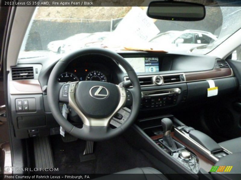 Fire Agate Pearl / Black 2013 Lexus GS 350 AWD