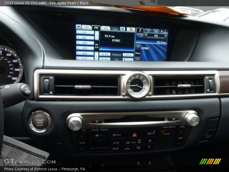 Fire Agate Pearl / Black 2013 Lexus GS 350 AWD