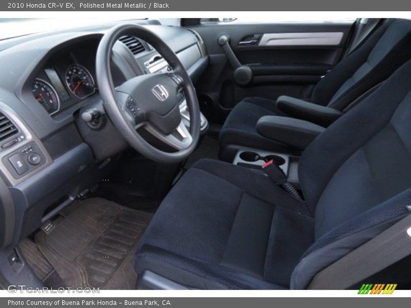 Polished Metal Metallic / Black 2010 Honda CR-V EX
