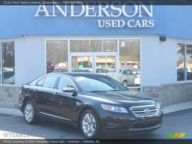 Ebony Black / Charcoal Black 2012 Ford Taurus Limited