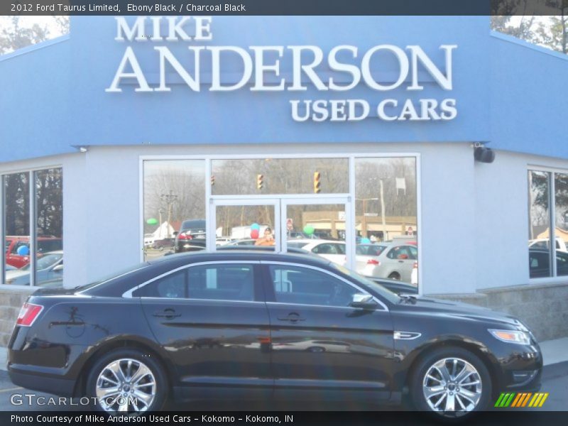 Ebony Black / Charcoal Black 2012 Ford Taurus Limited