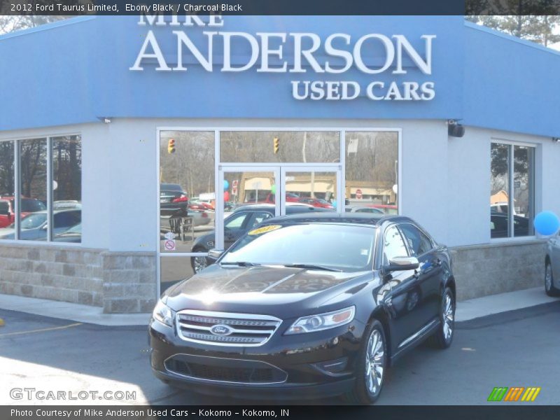 Ebony Black / Charcoal Black 2012 Ford Taurus Limited
