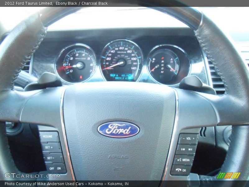 Ebony Black / Charcoal Black 2012 Ford Taurus Limited