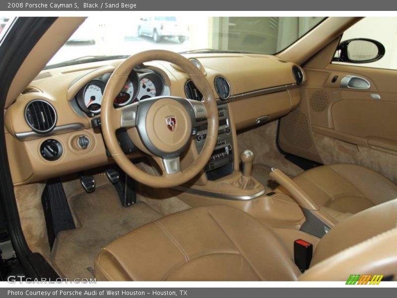 Black / Sand Beige 2008 Porsche Cayman S