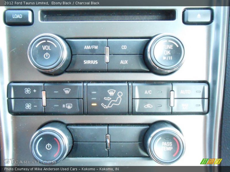 Ebony Black / Charcoal Black 2012 Ford Taurus Limited
