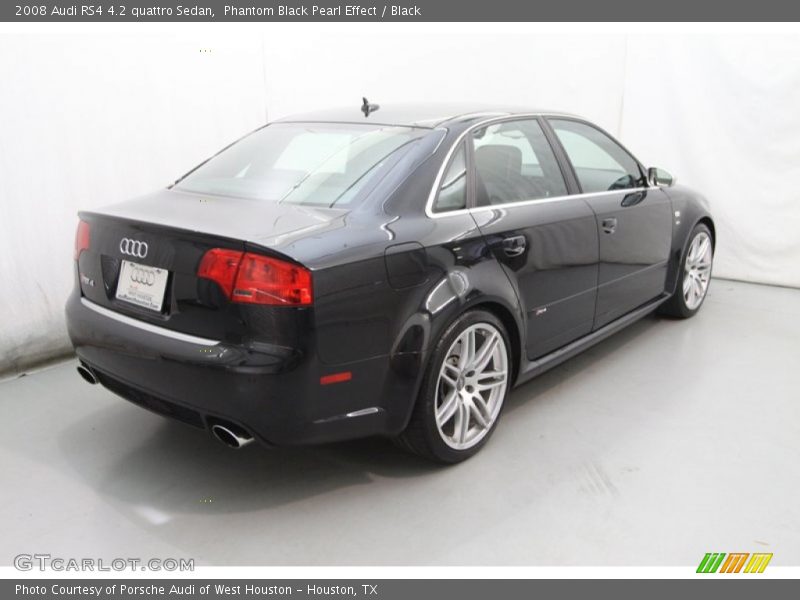 Phantom Black Pearl Effect / Black 2008 Audi RS4 4.2 quattro Sedan
