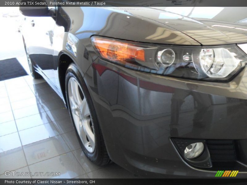 Polished Metal Metallic / Taupe 2010 Acura TSX Sedan