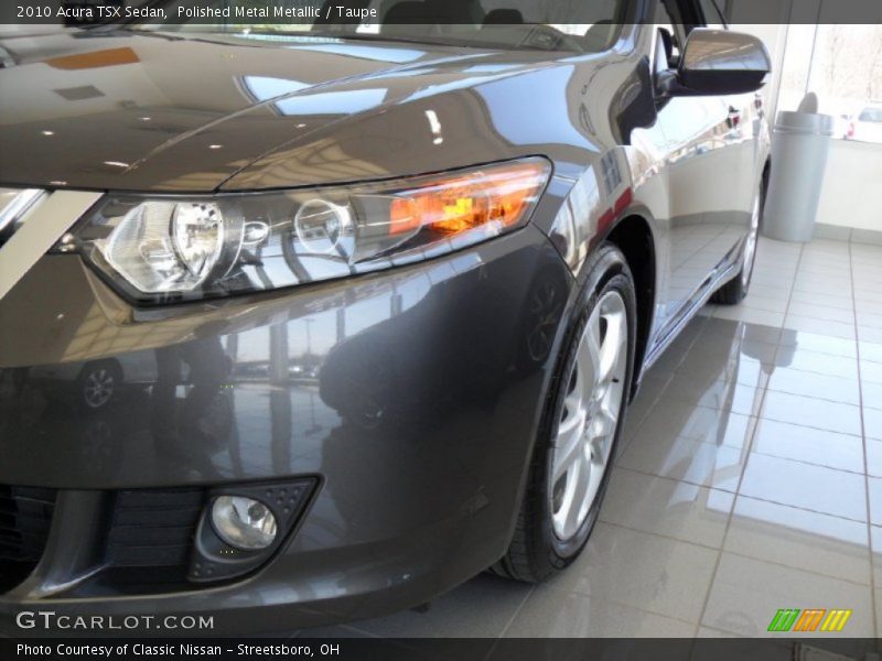 Polished Metal Metallic / Taupe 2010 Acura TSX Sedan