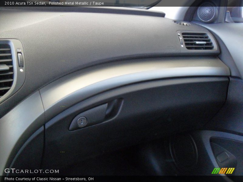 Polished Metal Metallic / Taupe 2010 Acura TSX Sedan
