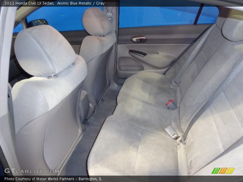 Atomic Blue Metallic / Gray 2011 Honda Civic LX Sedan