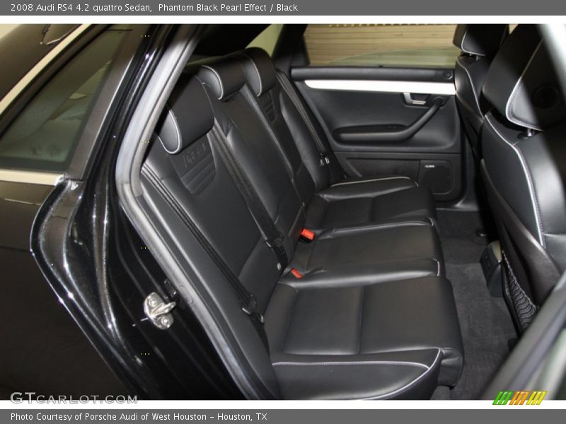 Rear Seat of 2008 RS4 4.2 quattro Sedan